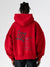 DNS006 'GUEST LIST' HOODIE IN RED