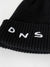 DNS006 'WAFFLE' KNITTED BEANIE IN BLACK